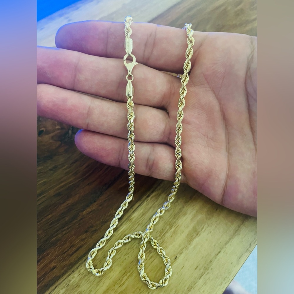 10k Gold Rope Necklace
